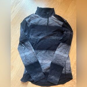 lululemon athletica Black and Gray Long Sleeve Shirt